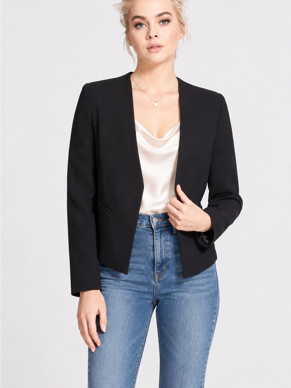 Topshop open front Mollie blazer size 6
